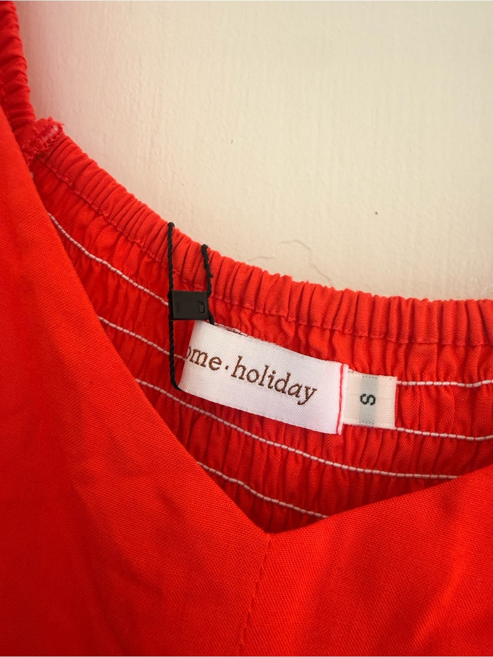 Red Maxi Dress with Flutter Sleeves - Picture 2 of 4